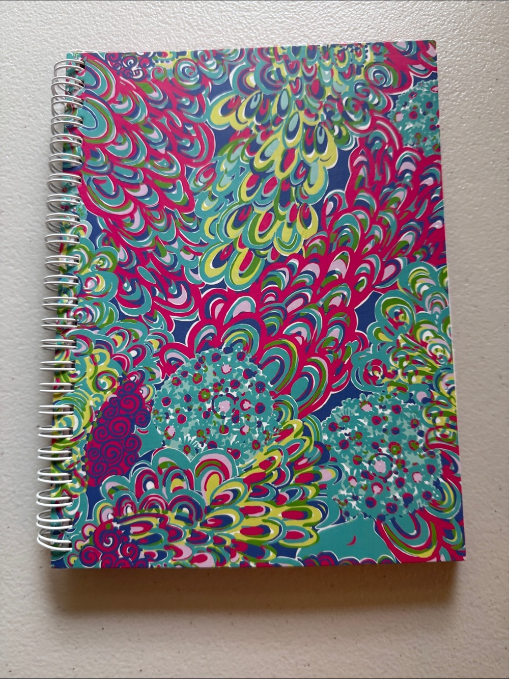 Lilly Pulitzer Spiral Notebook - Teal, Pink & Lime Accent
